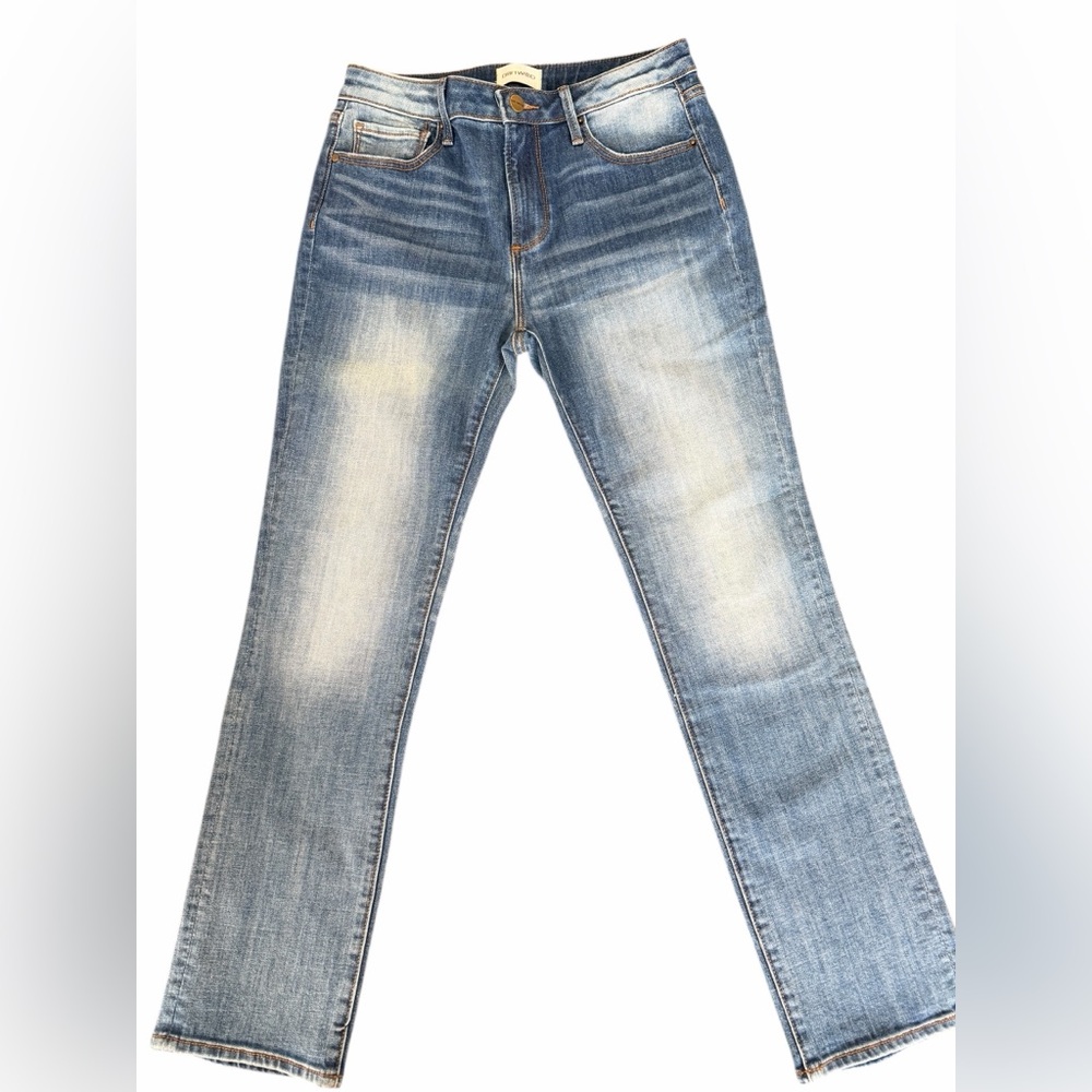 Driftwood Jeans Women's 27 x 29 Blue Audrey High Rise Straight Classic Fit Denim